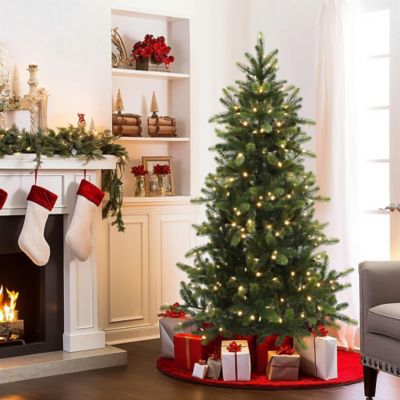 Image showing  6 ft. Pre-Lit Green Full Fir Artificial Christmas Tree