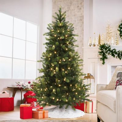 Image showing  6 ft. Pre-Lit Green Full Fir Artificial Christmas Tree
