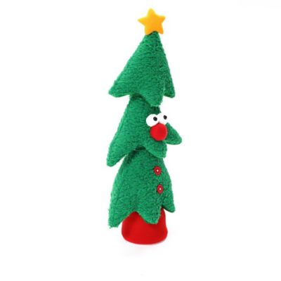 Image showing Animated Singing Green 17 in. Tall Christmas Tree Holiday Decoration, Battery Operated