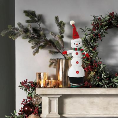 Image showing Animated Singing 18.5 in. Tall Snowman Holiday Decoration, Battery Operated