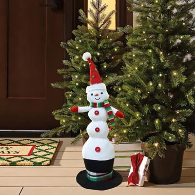 Image showing Animated Singing 18.5 in. Tall Snowman Holiday Decoration, Battery Operated