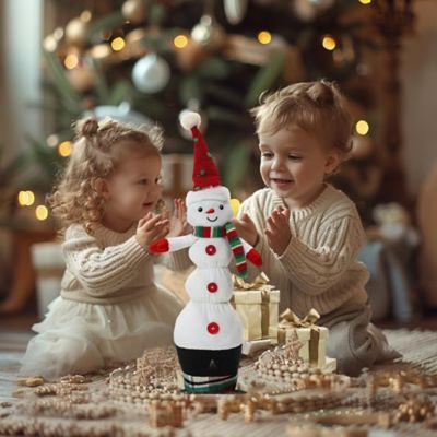 Image showing Animated Singing 18.5 in. Tall Snowman Holiday Decoration, Battery Operated