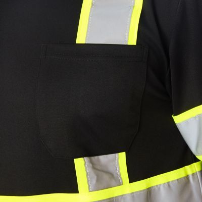Image showing  Men's Long Sleeve High-Visibility Reflective Safety Tee