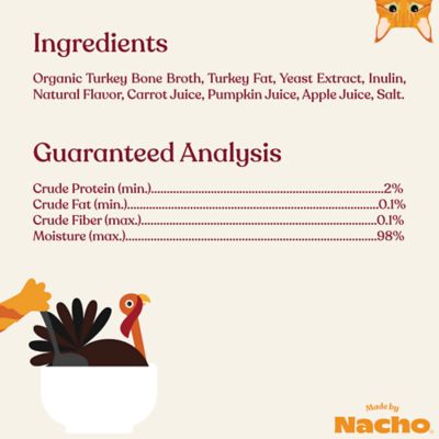 Image showing 5 th Made by Nacho Premium Bone Broth Cat Food Topper, Hydrating, Cage-Free Turkey