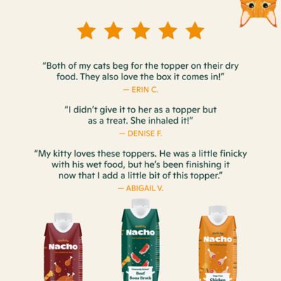 Image showing  Premium Bone Broth Cat Food Topper, Hydrating, Humanely Raised Beef