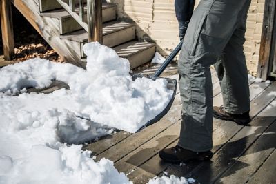 Image showing  35.5 in. Steel Handle Polycarbonate Snow Shovel