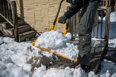 Image showing  SnoForce 39.47 in. Aluminum Handle Poly Snow Shovel