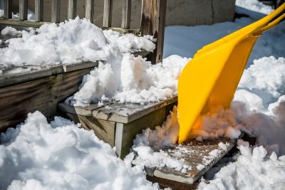 Image showing  SnoForce 39.47 in. Aluminum Handle Poly Snow Shovel