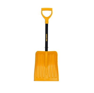 True Temper 28.5 in. Telescoping Steel Handle Poly Car Snow Shovel