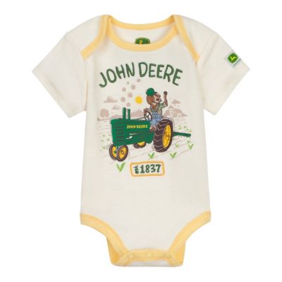 John Deere Kid's Short Sleeve Classic Deere Bodysuit