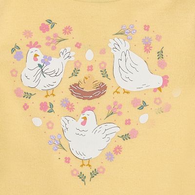 Image showing  Kid's Short-Sleeve Chicken Love Bodysuit