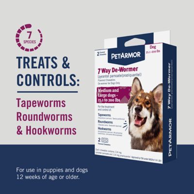 Image showing 6 th PetArmor 7 Way Dewormer For Medium and Large Dogs