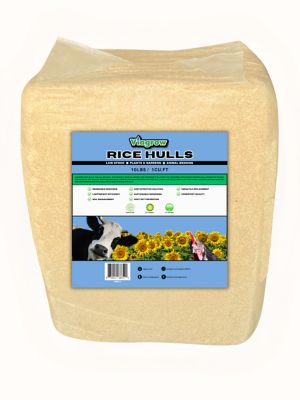 Viagrow 10 lbs. / 1 cu. ft. Organic Rice Hulls, Soil Amendment 1-Pack