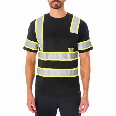 Smith's Workwear Men's Short Sleeve High-Visibility Reflective Safety Tee