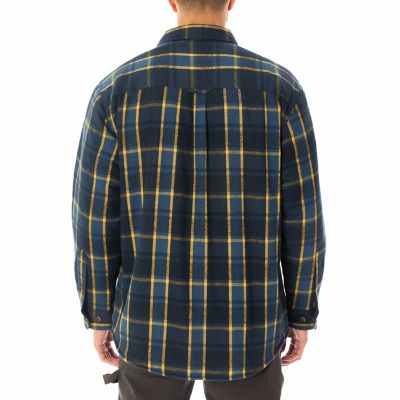 Image showing  Men's Sherpa-Lined Flannel Shirt-Jacket