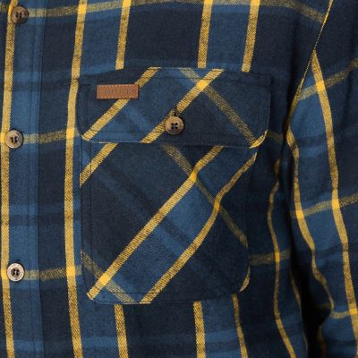 Image showing  Men's Sherpa-Lined Flannel Shirt-Jacket