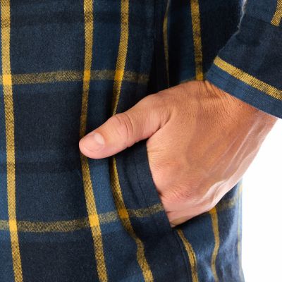 Image showing  Men's Sherpa-Lined Flannel Shirt-Jacket