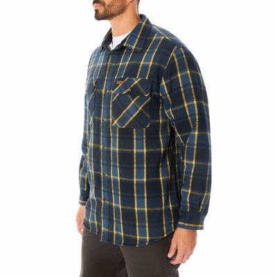 Image showing  Men's Sherpa-Lined Flannel Shirt-Jacket