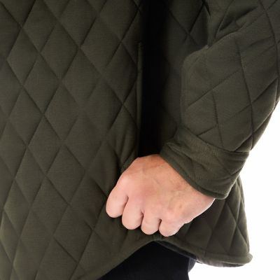 Image showing  Men's Snap Closure Diamond Quilted Knit Shirt-Jac