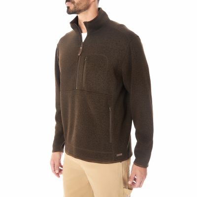 Image showing  Men's Sweater Fleece Quarter Zip Pullover