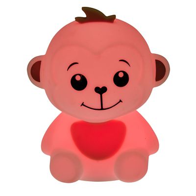 Image showing  Monkey Squishable Color Changing Silicone Lantern