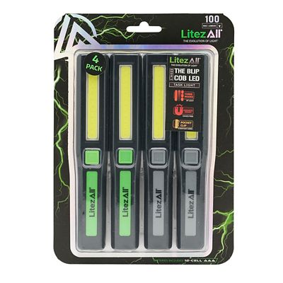 LitezAll COB LED Blip Compact Work Light, 4 pk.