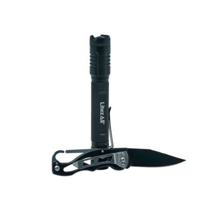 Image showing  280-Lumen Tactical Flashlight and Pocket Knife Combo