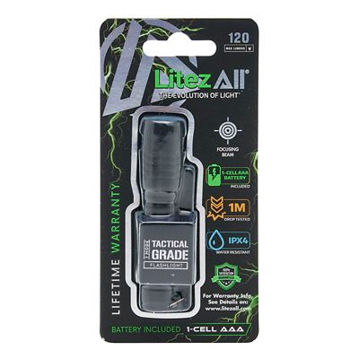 LitezAll 120 Lumen Tactical Flashlight