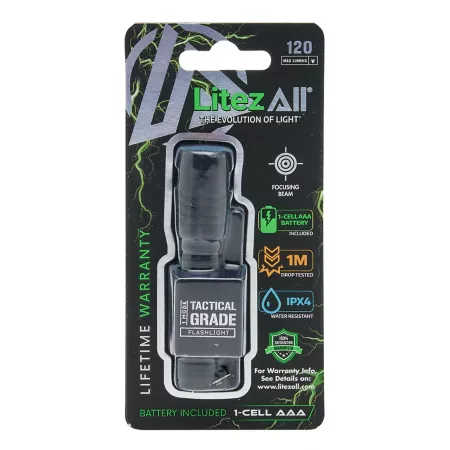 LitezAll 120 Lumen Tactical Flashlight Flashlights