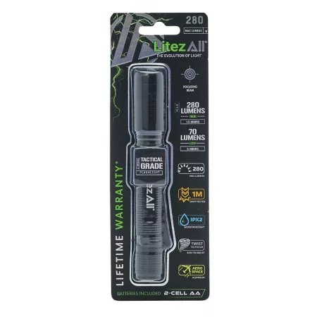 LitezAll 280 Lumen Tactical Flashlight Flashlights