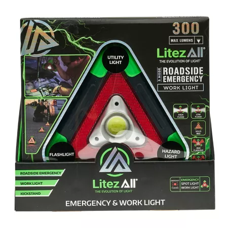 LitezAll Triangular Emergency and Utility Light Automotive Work Lights