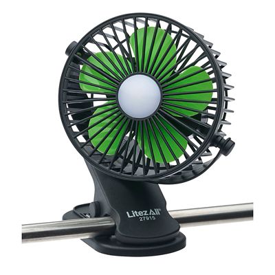 Image showing  Rechargeable Clip On Fan with Light