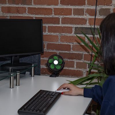 Image showing 5 th LitezAll Rechargeable Clip On Fan with Light