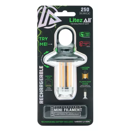 LitezAll Mini Rechargeable Lantern with Flashlight Lanterns