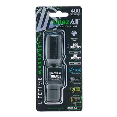 LitezAll 400 Lumen Tactical Flashlight