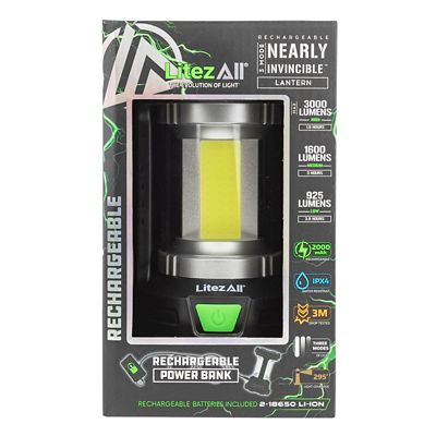 LitezAll Nearly Invincible 3000 Lumen Lantern