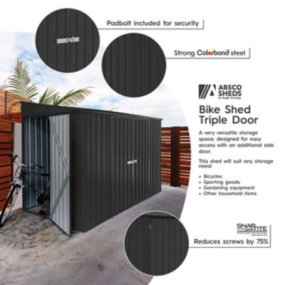 Image showing  Durango 10 x 5ft. Metal Bike Shed, Monument