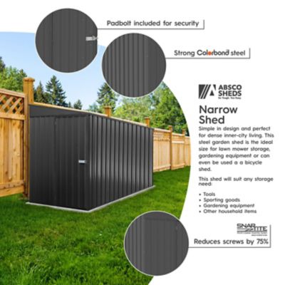 Image showing  Durango 5 x 10ft. Metal Bike Shed, Monument