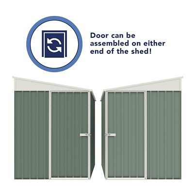 Image showing  Durango 5 x 10ft. Metal Bike Shed, Pale Eucalypt