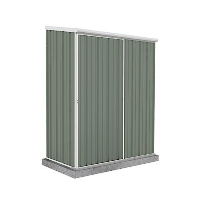 ABSCO EZI Slider 5 ft. x 3 ft. Metal Storage Shed - Pale Eucalypt