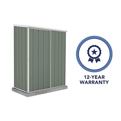 Image showing 7 th ABSCO EZI Slider 5 x 3ft. Metal Storage Shed, Pale Eucalypt