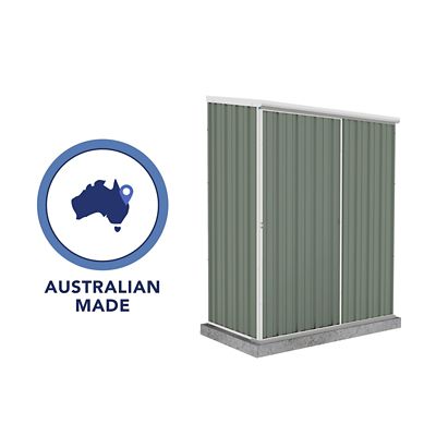 Image showing 8 th ABSCO EZI Slider 5 x 3ft. Metal Storage Shed, Pale Eucalypt