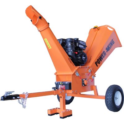 Image showing 5 th PowerKing 14 hp 5 in. Chipper Shredder with Kohler CH440 Command PRO Commercial Gas Engine