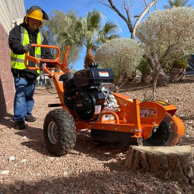Image showing  14HP 12 x 3.5in. wheel Stump Grinder with Electric start KOHLER CH440 Command PRO Commercial Gas Engine