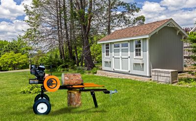 Image showing 5 th PowerKing 4.5HP- 22 Ton 3 sec. cycle Kinetic Log Splitter with KOHLER CH245 Command PRO Commercial Gas Engine