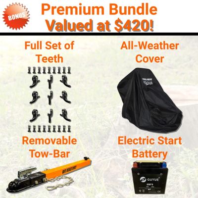 Image showing  14HP 12 x 3.5in.Electric Start Self-Propelled Stump Grinder with KOHLER Command PRO Gas Engine