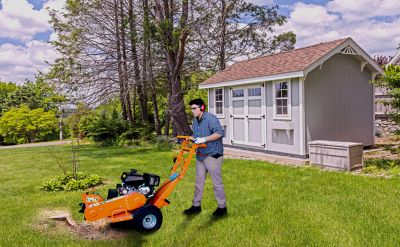 Image showing 8 th PowerKing 14HP 12 x 3.5in.Electric Start Self-Propelled Stump Grinder with KOHLER Command PRO Gas Engine
