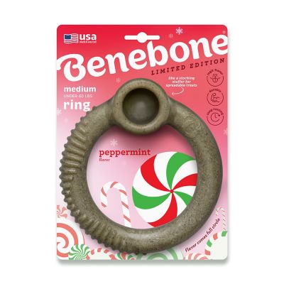 Benebone Ring Peppermint Medium Dog Toy