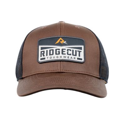 Image showing  Unisex Mesh Back Weathered Cotton Cap with Woven Patch