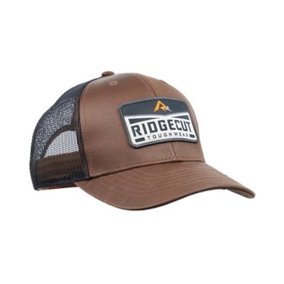 Image showing  Unisex Mesh Back Weathered Cotton Cap with Woven Patch